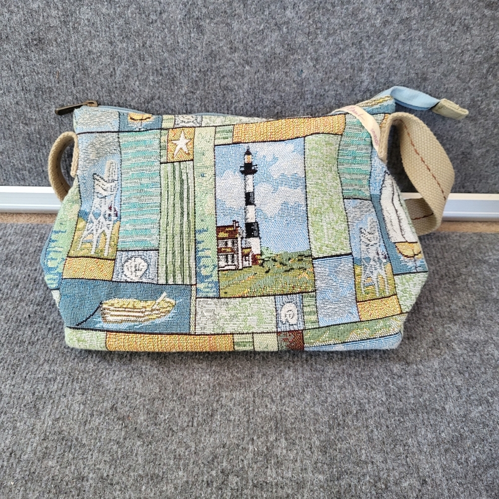 Lighthouse Tapestry Shoulder Bag. Paul Brent
